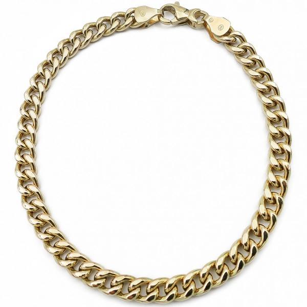 Kultainen panssari ranneketju 18,5 lev.4mm #0