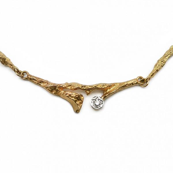 Lapponia Kevätkaste kaulakoru 0,02ct 39cm #0