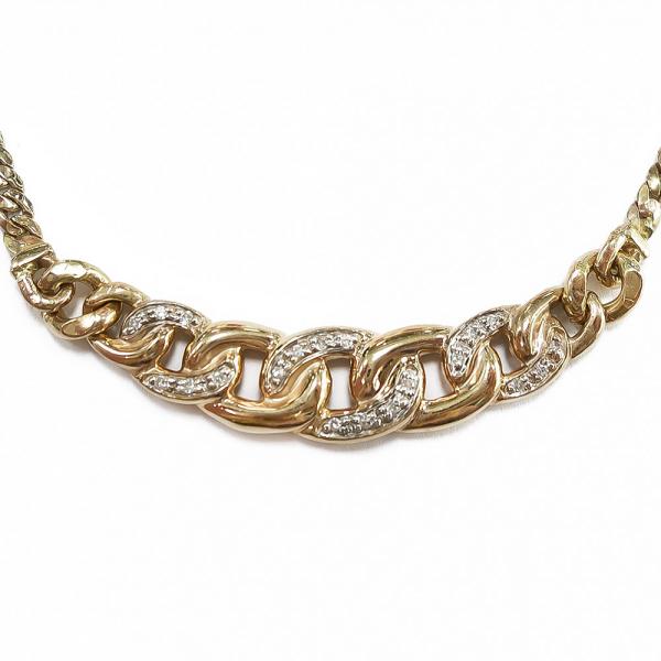 Timantti levenevä panssari kaulakääty 20 x 0.003ct 45cm #0