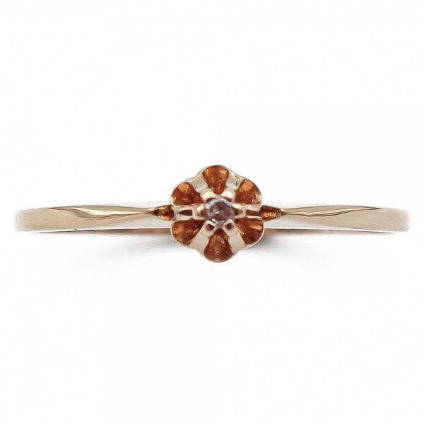 Kultainen timanttisormus 0,005ct 19mm #1