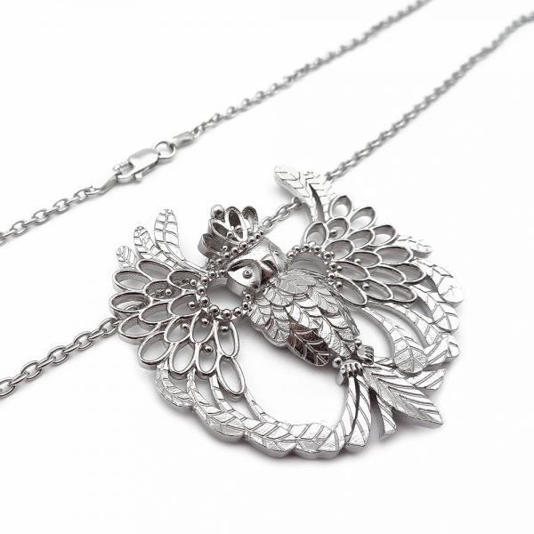 Lumoava Fantasia-riipus 85cm hopea #1