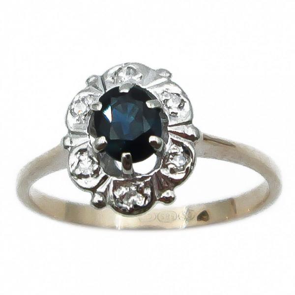 Kultainen Diana timanttisormus 16mm 6kpl 0.06ct   #2