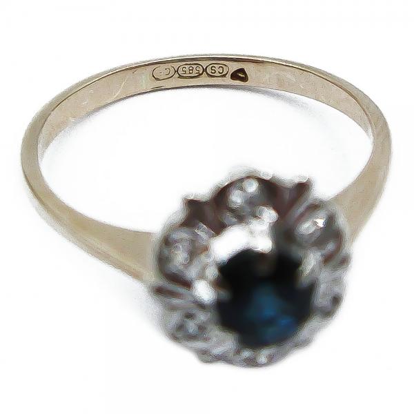 Kultainen Diana timanttisormus 16mm 6kpl 0.06ct   #3