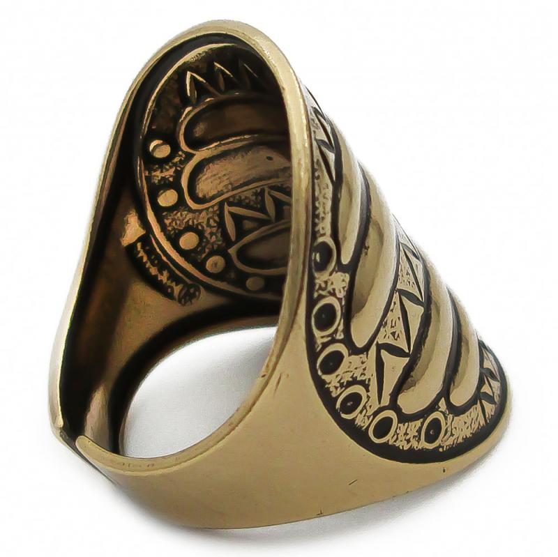 Kalevala koru Perniön sormus 17mm avoin pronssi #1