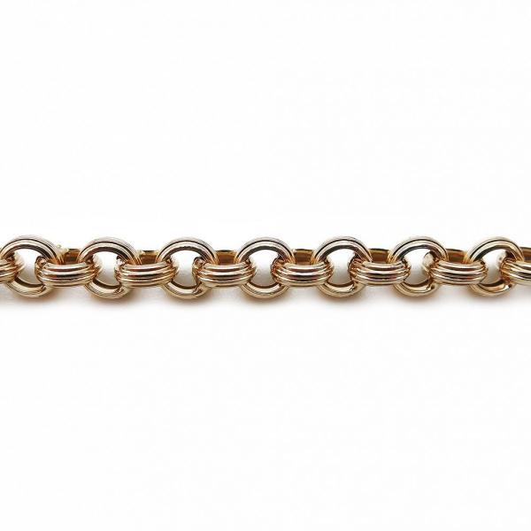 Kultainen ranneketju 18cm lev.3,8mm #1