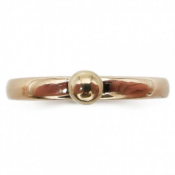 18K sormus pallolla koko 14,5 v.-38 #1
