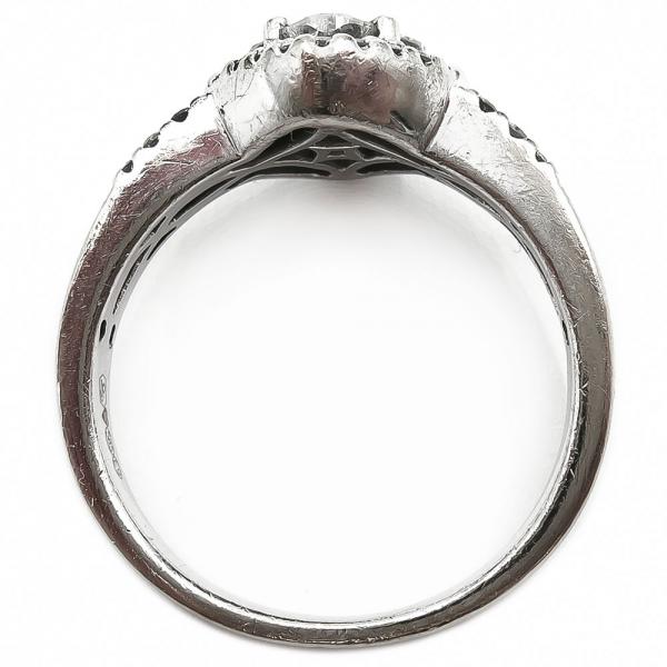 Kohinoor valkokultainen timanttisormus 0,95ct koko 19mm  #3