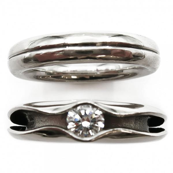 Juha Koskelan Sormussetti valkokultaa 18k 0,30ct koko: 17mm #1