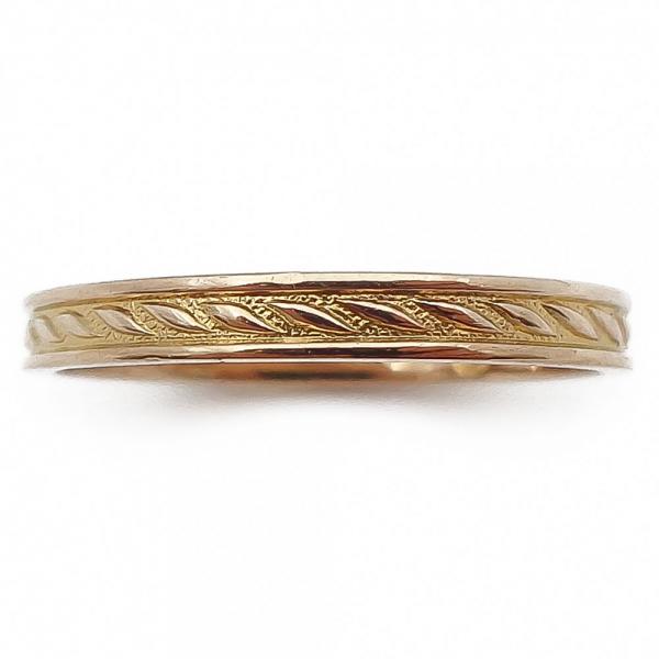 18k Kuviokihlasormus 15,5mm v.-74 #1