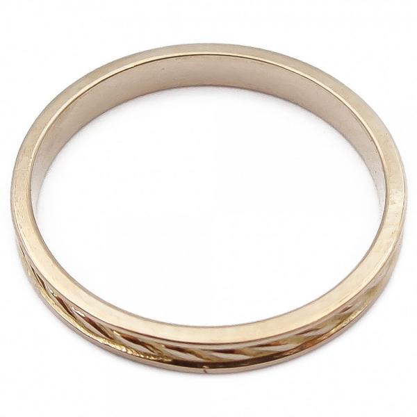 18k Kuviokihlasormus 15,5mm v.-74 #2