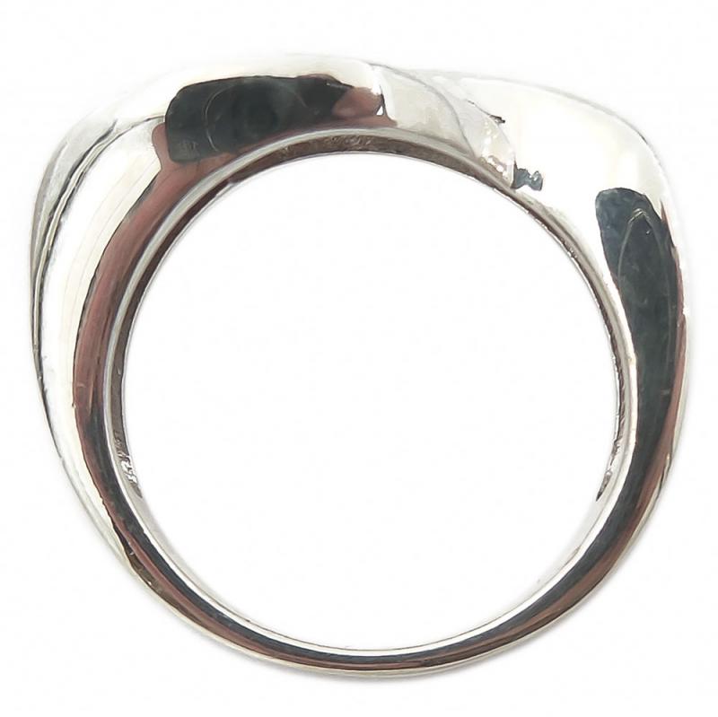 Hopeasormus, kirkkaat kivet,17.5mm #1