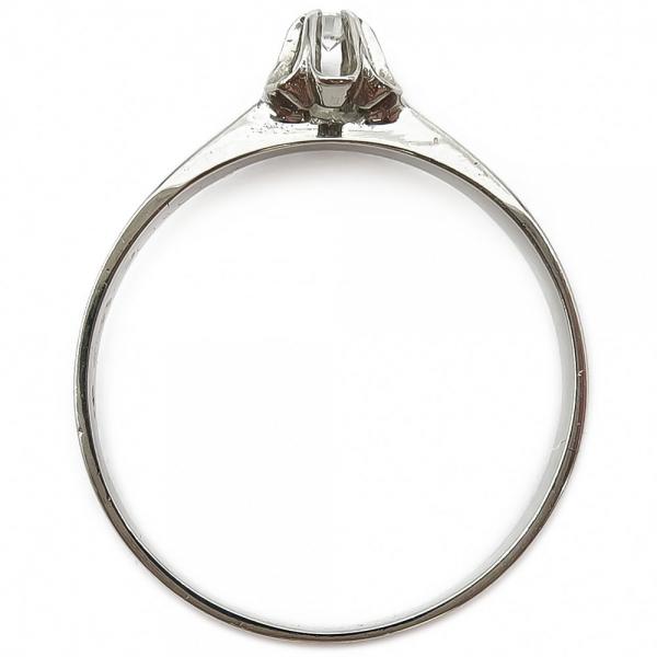 Valkokultainen Timanttisormus 0,05ct koko: 18+ #2