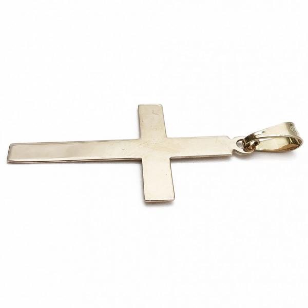Kultainen pelkistetty 3,5cm risti  #1