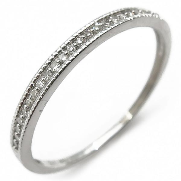 Valkokultainen rivitimanttisormus 0,022ct  #0