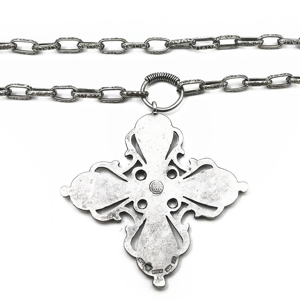 Kalevala Korun hopeinen Räisälän kaulakoru 60cm v.-43 #1