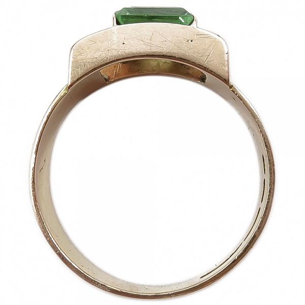 Sormus vaaleanvihreällä kivellä koko:17+ v.-64  #2