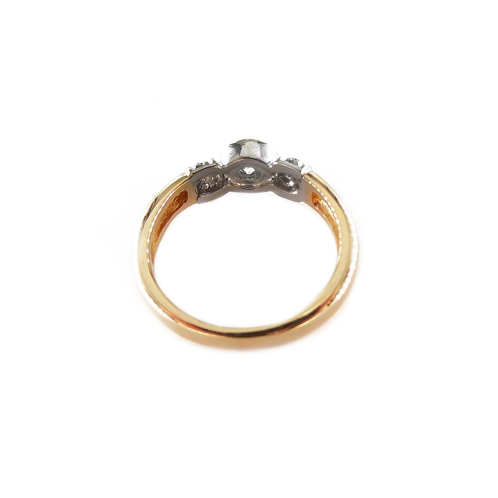 Timanttisormus,16mm,0,20ct+4x0.005ct #4
