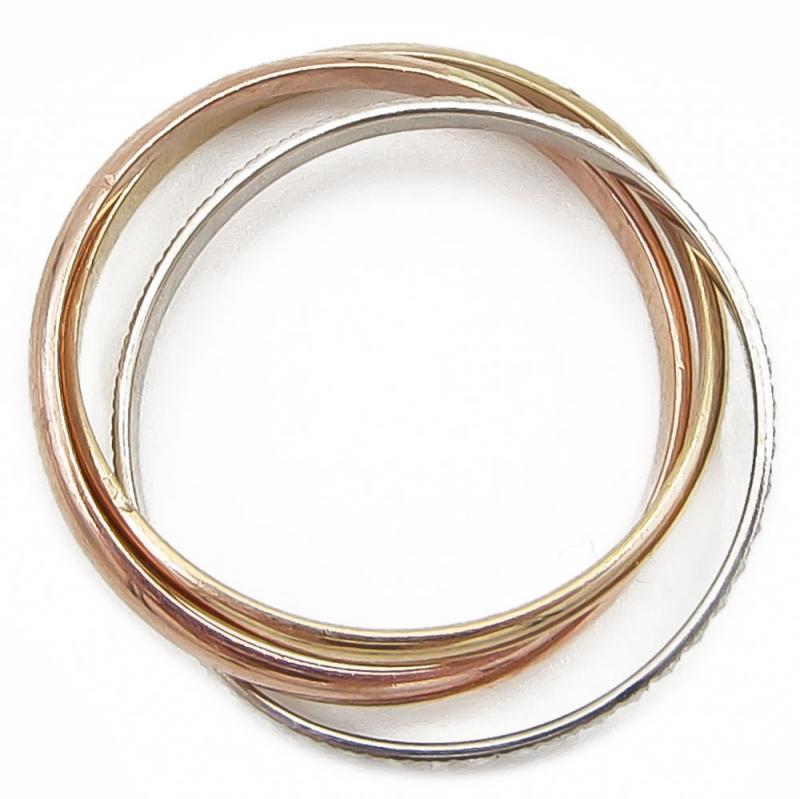 Moniosainen kultasormus halk.16.5mm #4
