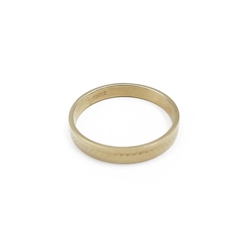Kultainen sormus timanttileikkauksella 18,0 lev.3mm #1