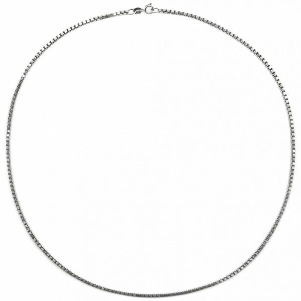 Hopeinen venetsiaketju 56 cm #0