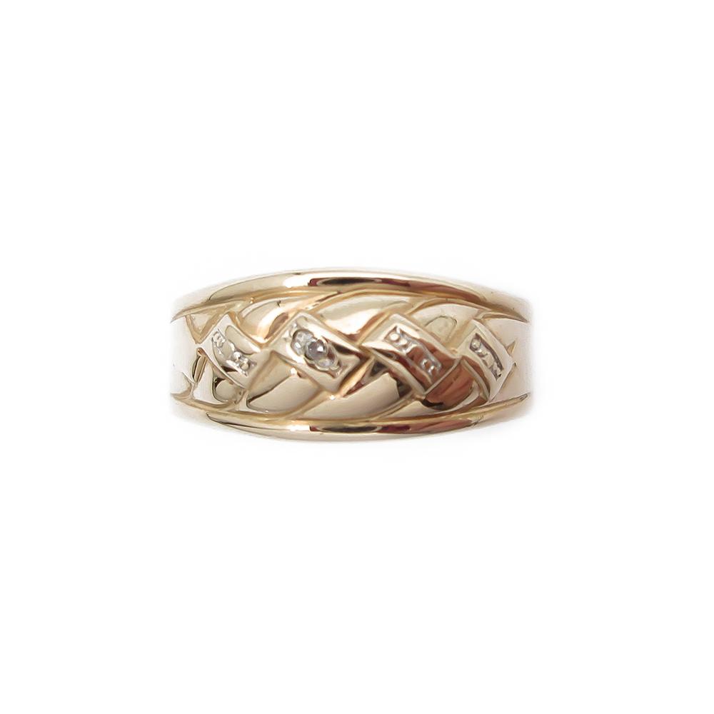 Kultainen timanttisormus 0,005 ct 20- #1