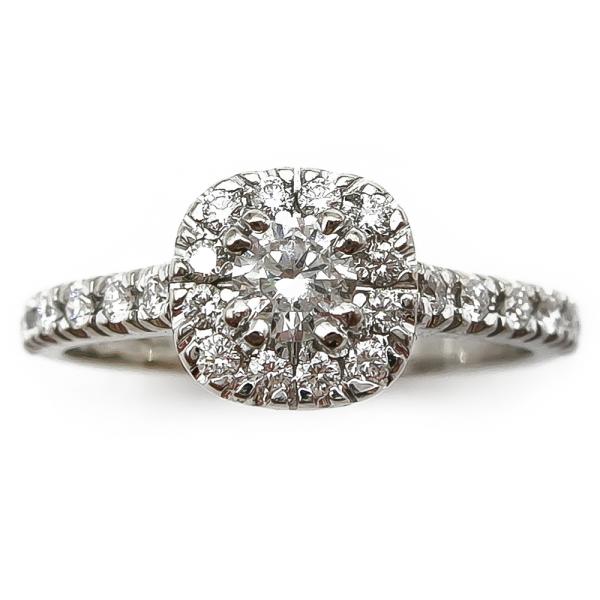 18k Valkokultainen Sandberg Toivomuslähde timanttisormus 0,24ct + 0,2ct 17mm #2