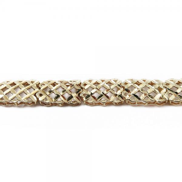 Kultainen rannekoru 17,5cm timanttileikattu lev.7mm 3