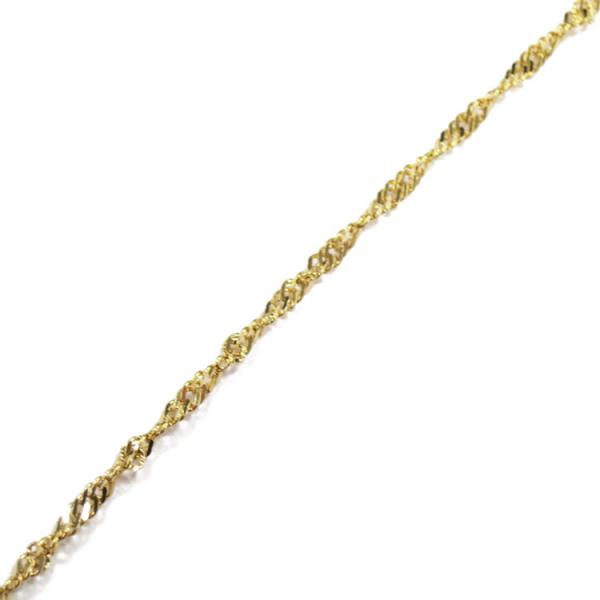 Kultainen singapore ranneketju 19cm #1 Kultatukku.fi