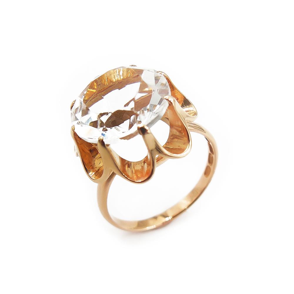 Kultainen sormus,17.75mm,kirkas kivi #0