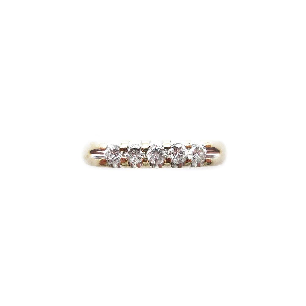 Kultainen timanttisormus 0,15 ct koko 19+ #1