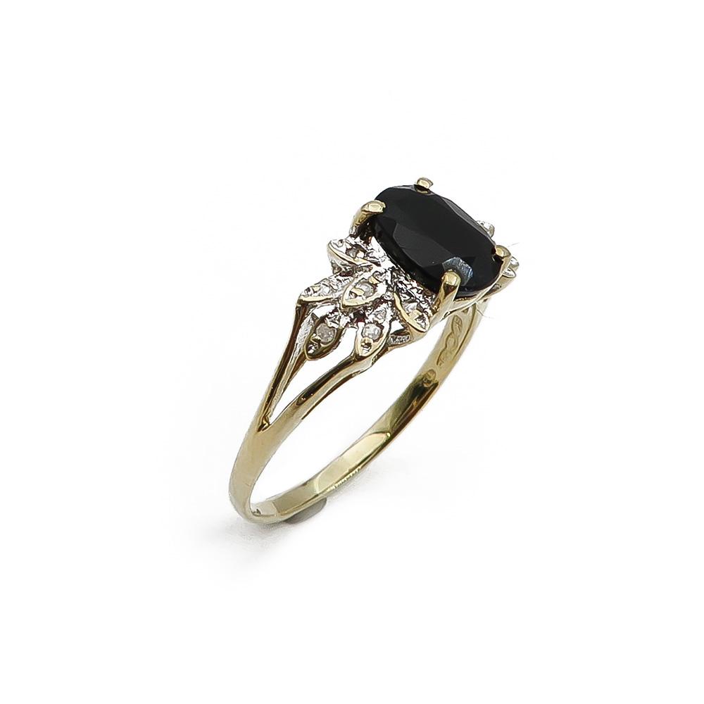 kultainen timanttisormus 16,25mm 0,024ct #0
