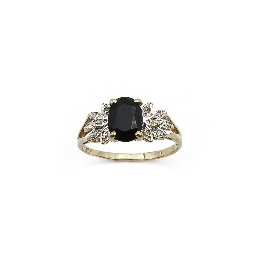 kultainen timanttisormus 16,25mm 0,024ct #1
