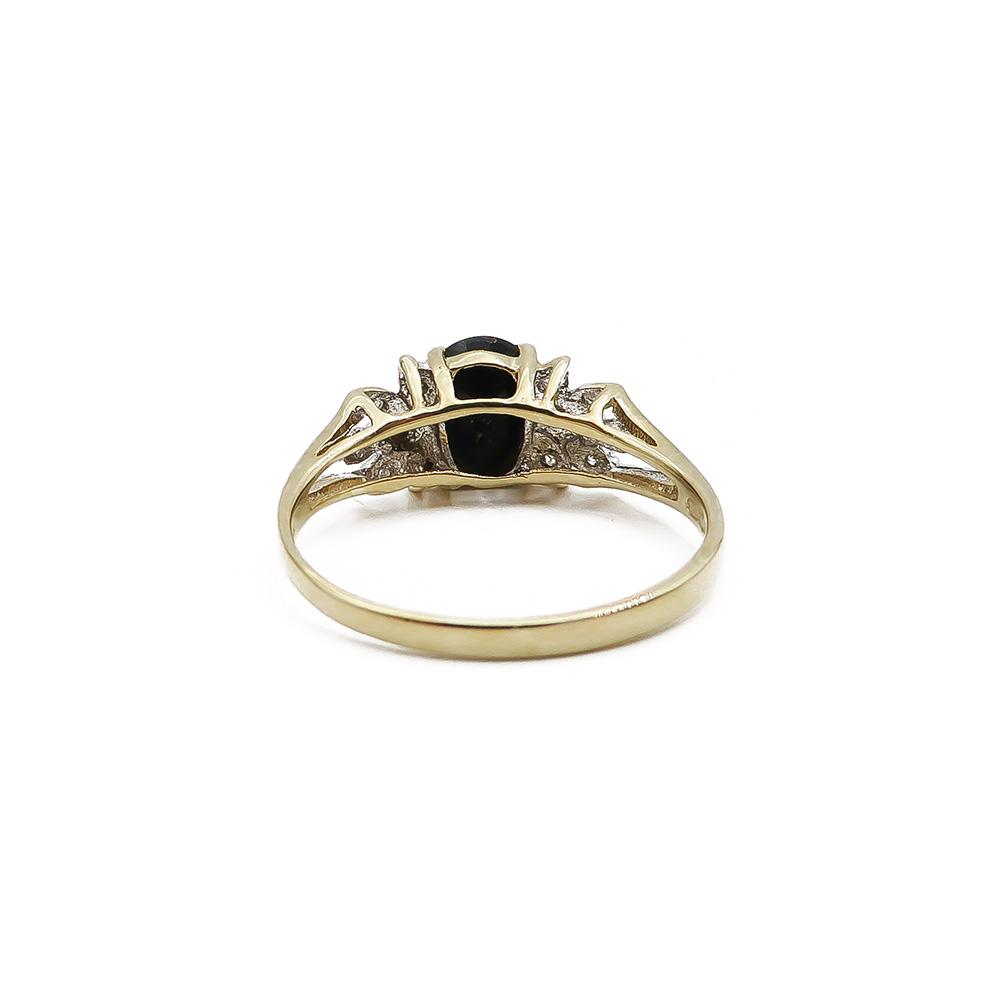 kultainen timanttisormus 16,25mm 0,024ct #2