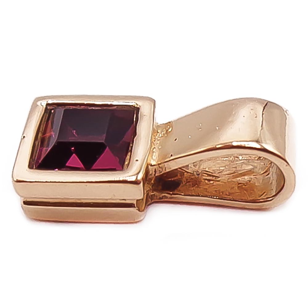 18k Lila kivinen riipus #1