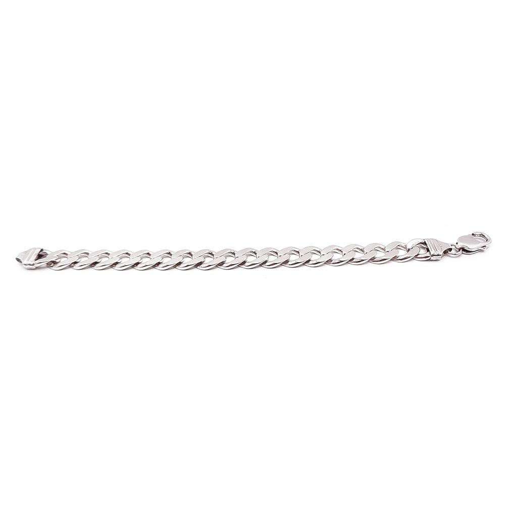 Hopeinen panssariranneketju 22cm #1