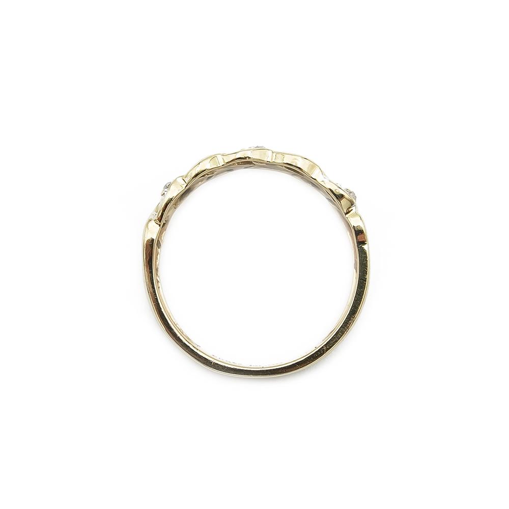 Kultainen timanttisormus 0.02ct 15,0mm #2