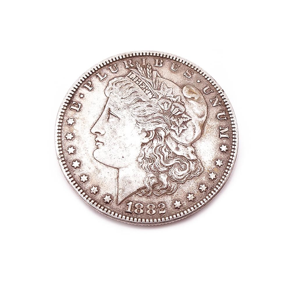 1882 P UNITED STATES of America Eagle Old Silver Morgan US Dollar Coin #0