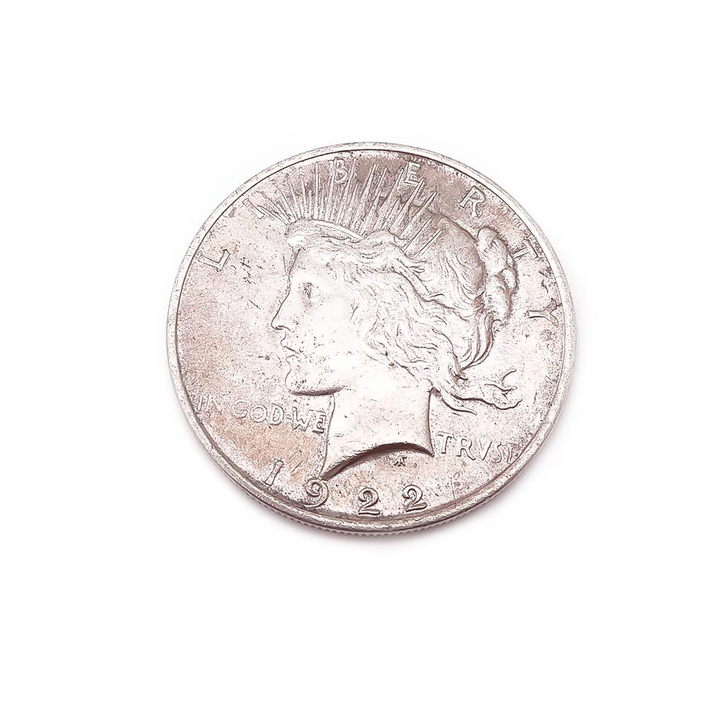 1922 D US Antique Silver PEACE DOLLAR United States Coin LIBERTY & EAGLE #0