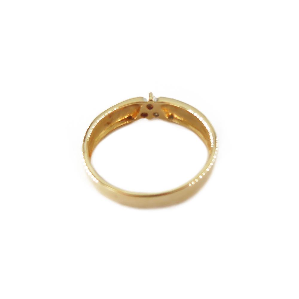 Kultainen timanttisormus 18mm,Timantit 3x0.03ct #4
