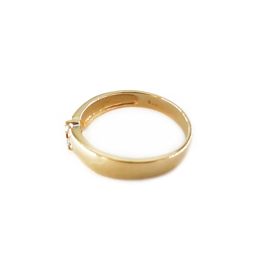 Kultainen timanttisormus 18mm,Timantit 3x0.03ct #5