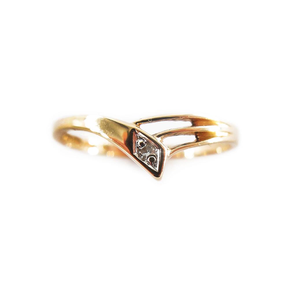 Kultainen sormus 16.75mm, 0.005ct #4