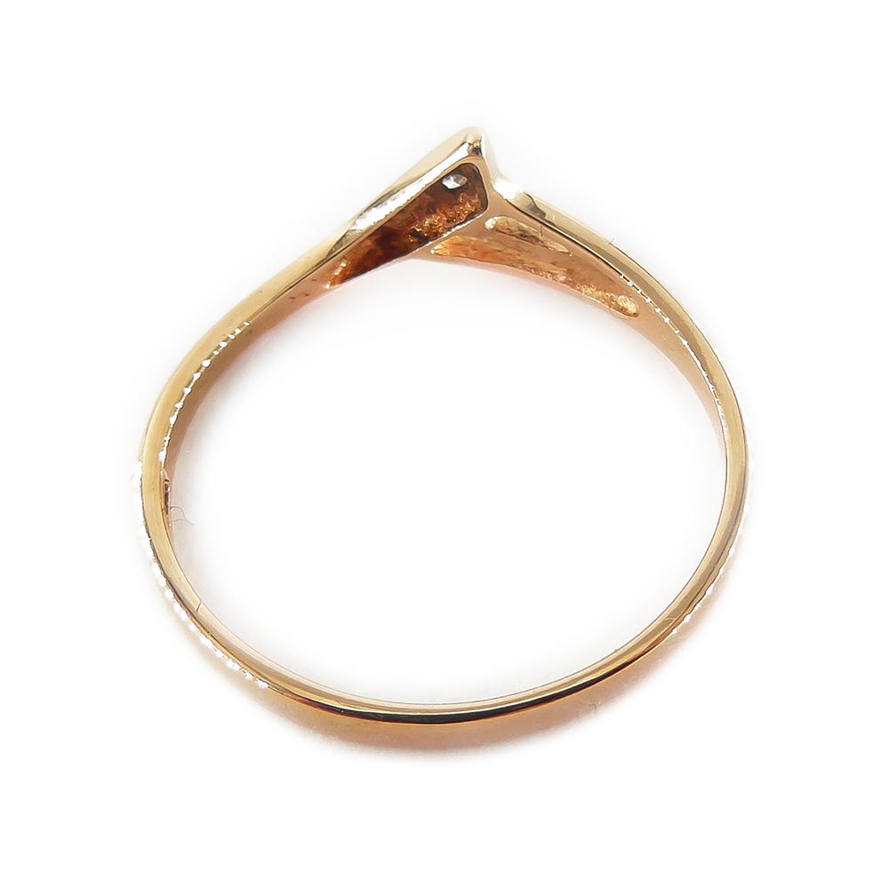 Kultainen sormus 16.75mm, 0.005ct #2