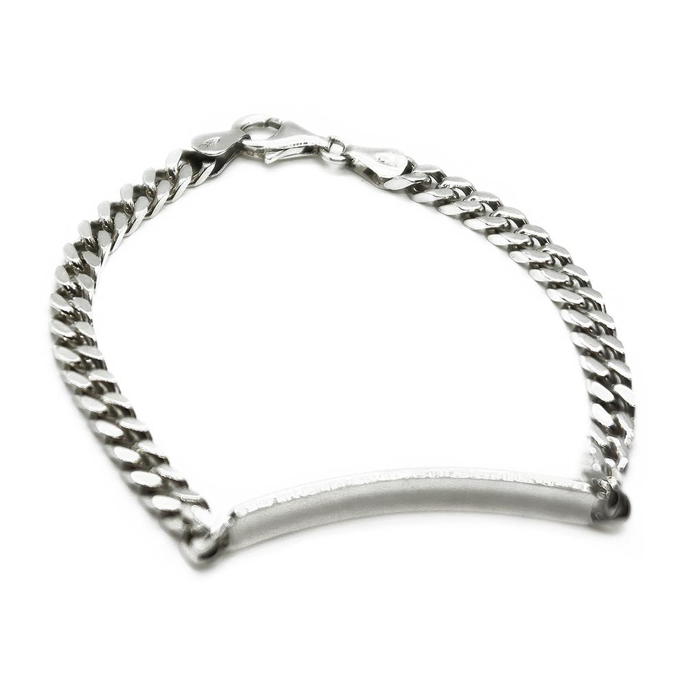 Hopeinen panssariketju laatalla  20cm #1