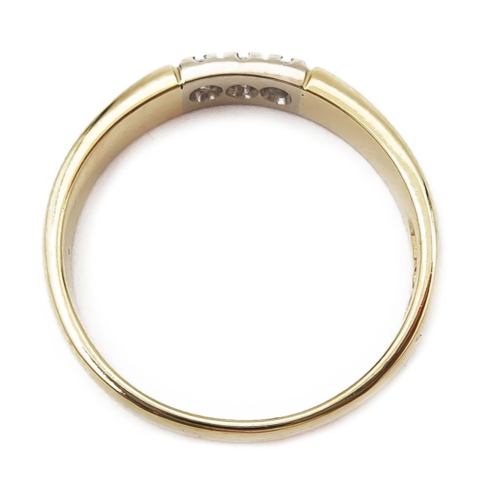 18k Rivitimanttisormus 0,09ct 17mm #2