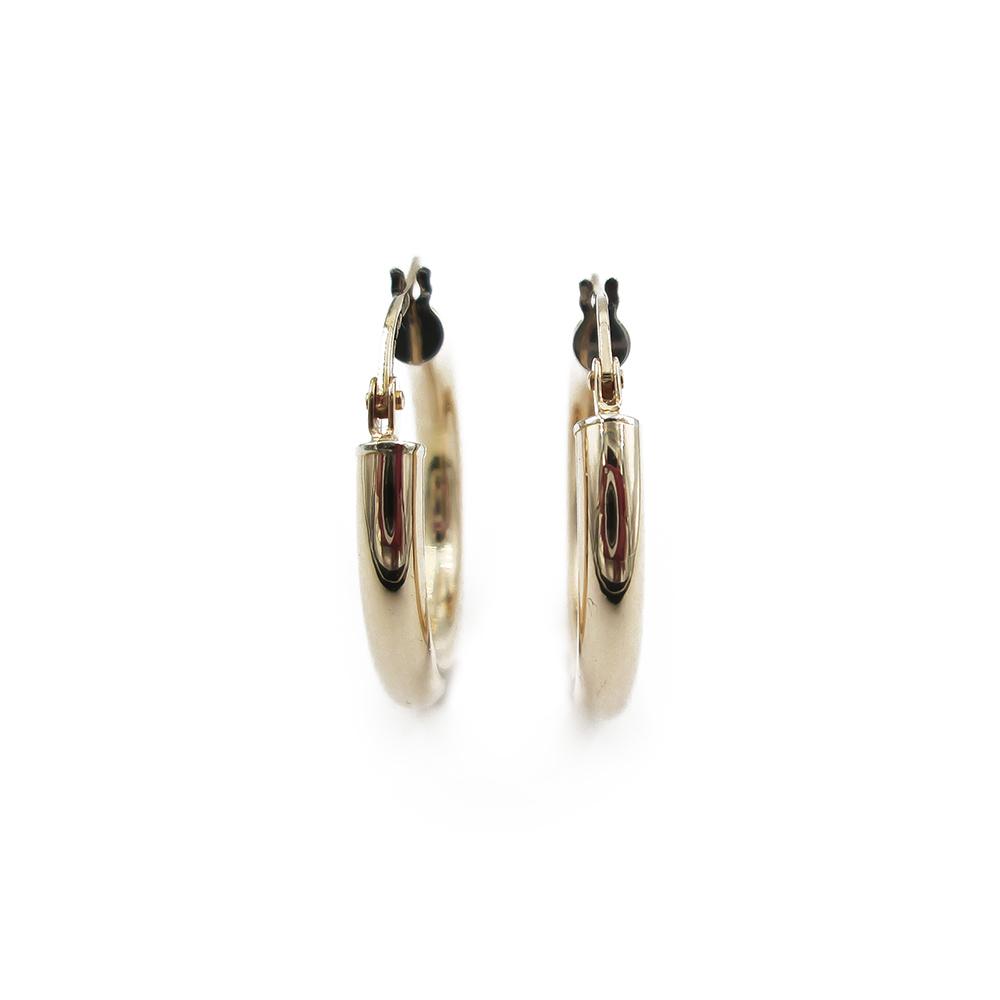 Kultaiset korvarenkaat saranalla pyöreä 3x18mm Unoaerre #1
