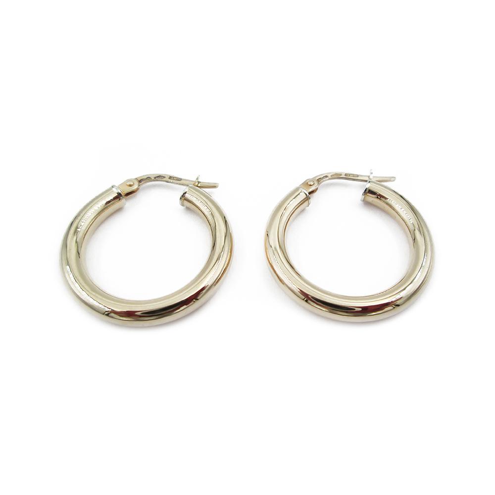 Kultaiset korvarenkaat saranalla pyöreä 3x18mm Unoaerre #0