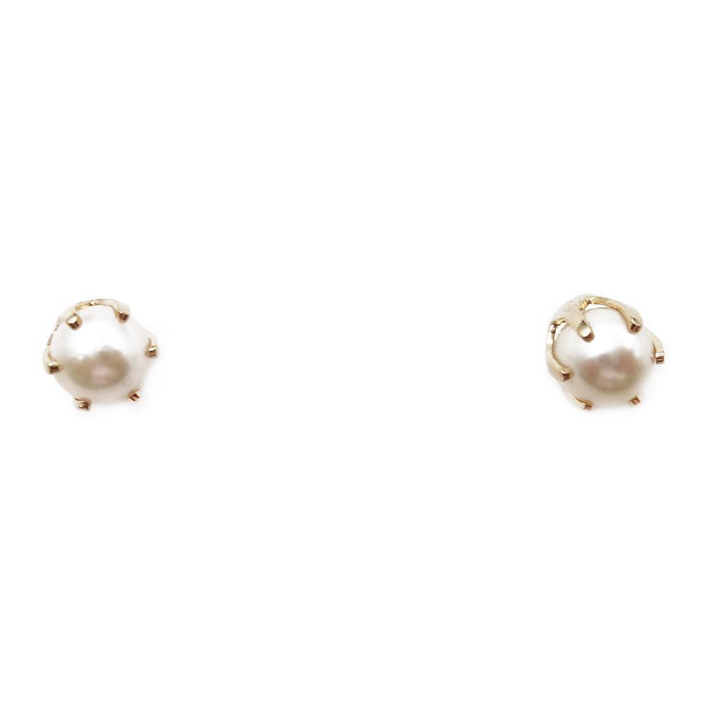 4mm Helmikorvakorut #0