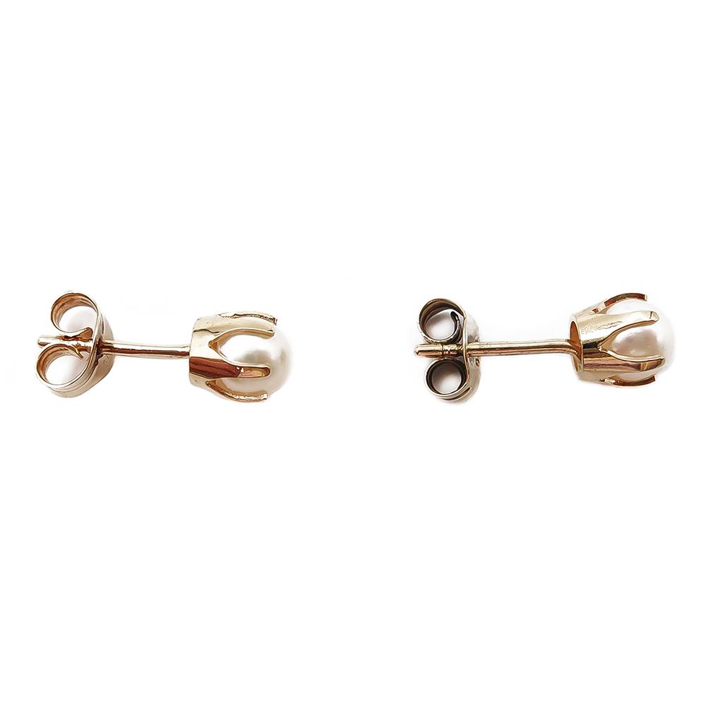 4mm Helmikorvakorut #1