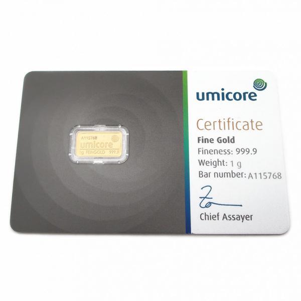 umicore 1g sijoituskultalaatta A128052 #0