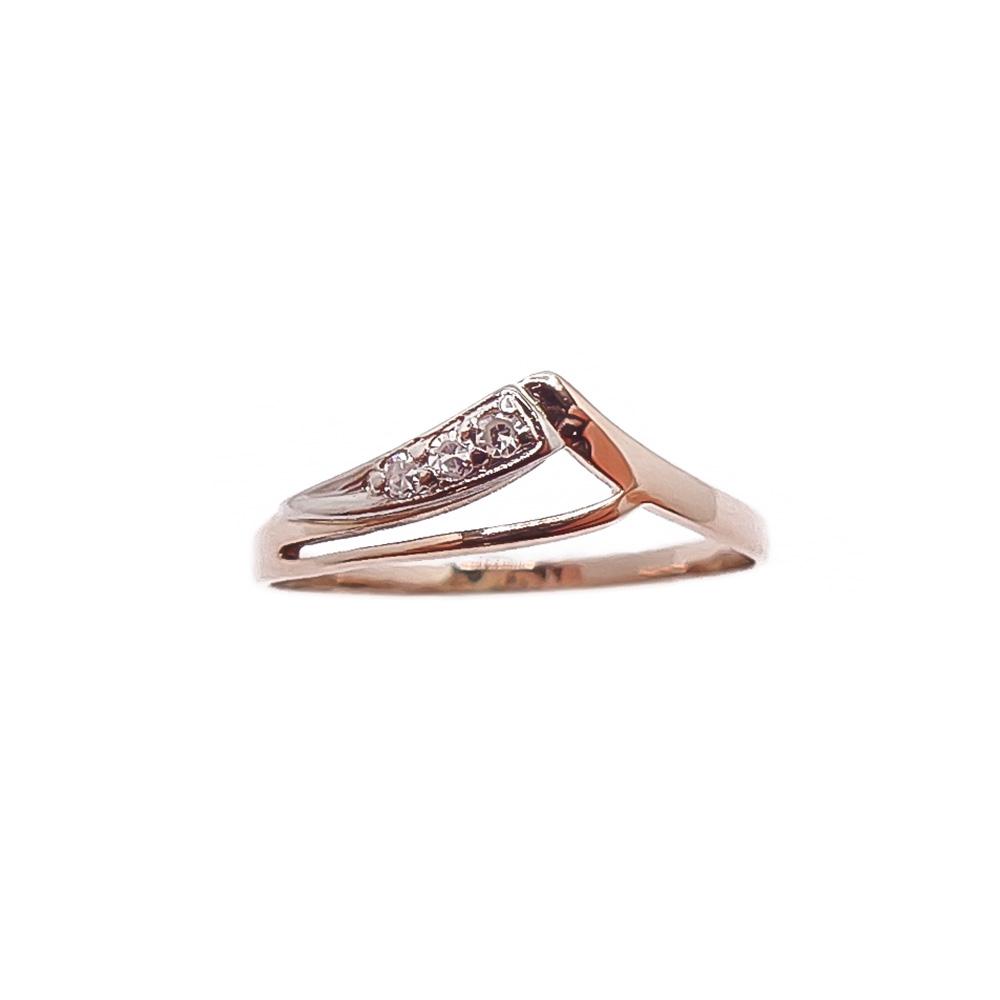 Kultainen timanttisormus 15mm 0,02ct #1